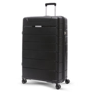 Aerolite 32” XL 144L Polypropylene (PP) Checked Luggage – Lightweight Extra Large Hard Shell Suitcase with 4 Spinner Wheels, TSA Lock & Waterproof Pocket – Black