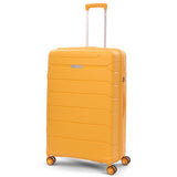 Aerolite Premium PP 3-Piece Luggage Set, Lightweight Polypropylene Hard Shell Suitcases with 4 Dual Spinner Wheels & TSA Lock, Expandable Cabin (21”), Medium (24”), Large (28”), Expandable Carry-On Case Included – Mango