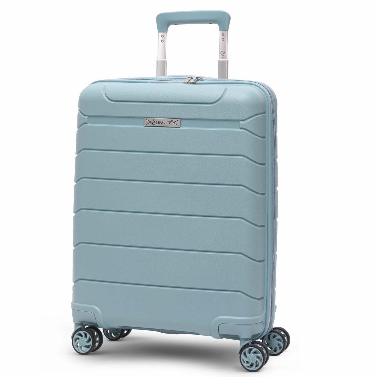 Aerolite Premium PP 2-Piece Luggage Set, Lightweight Polypropylene Hard Shell Suitcases with 4 Dual Spinner Wheels & TSA Lock, Expandable Cabin (21”), Large (28”), Expandable Carry-On Case Included – Sage