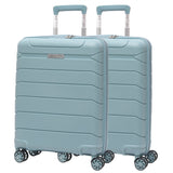 Aerolite 55x40x20/23cm Ryanair Priority Max Size Expandable Cabin Suitcase, Also Fits Wizz Air Priority, Lightweight PP Hard Shell Carry-On with 4 Spinner Wheels & TSA Lock (x2) – Sage