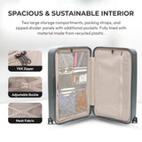 Aerolite 108L Extra-Large Travel Trunk – Durable Polypropylene Shell, 4 Dual-Wheel Spinner, TSA Lock, YKK Zippers & Fresh-Lining Interior – Dark Green