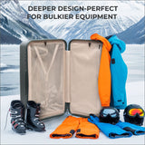 Aerolite 108L Extra-Large Travel Trunk – Durable Polypropylene Shell, 4 Dual-Wheel Spinner, TSA Lock, YKK Zippers & Fresh-Lining Interior – Dark Green