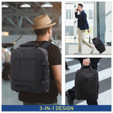 Aerolite 45x36x20 Easyjet Maximum Size Backpack Trolley Bag With 2 Wheels Recycled Eco-Friendly Cabin Luggage Approved Extendable Handle Travel Carry On Holdall Flight Rucksack with 10 Year Warranty - Aerolite UK