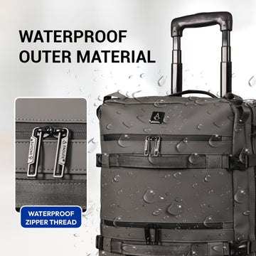 Aerolite Waterproof 45x36x20cm Easyjet Underseat Cabin Bag – 32L Travel Trolley with 2 Wheels, TSA Lock & 15.6” Laptop Compartment – Easyjet Maximum Size Hand Luggage - Dark Green