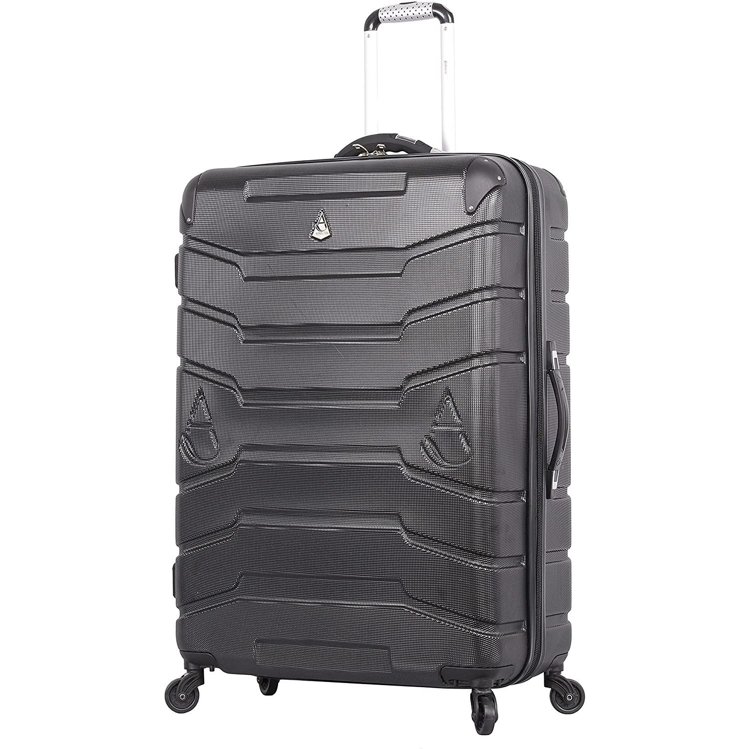 Aerolite Lightweight 4 Wheel ABS Hard Shell Travel Spinner Luggage Suitcases With Inbuilt Luggage Scale (25" & 29"), 3-Digit Combination Barrel Padlock, 5 Year Warranty (Cabin 21", Medium 25", Large 29") - Aerolite UK