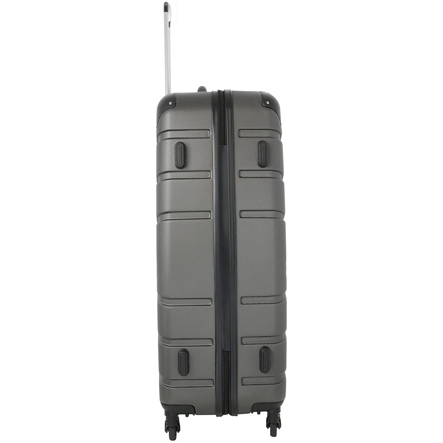 Aerolite Lightweight 4 Wheel ABS Hard Shell Spinner Luggage (21” Cabin , 25” Medium Hold, 29” Large Hold) With inbuilt USB Port (21"), Inbuilt Luggage Scale (25" & 29"), Charcoal