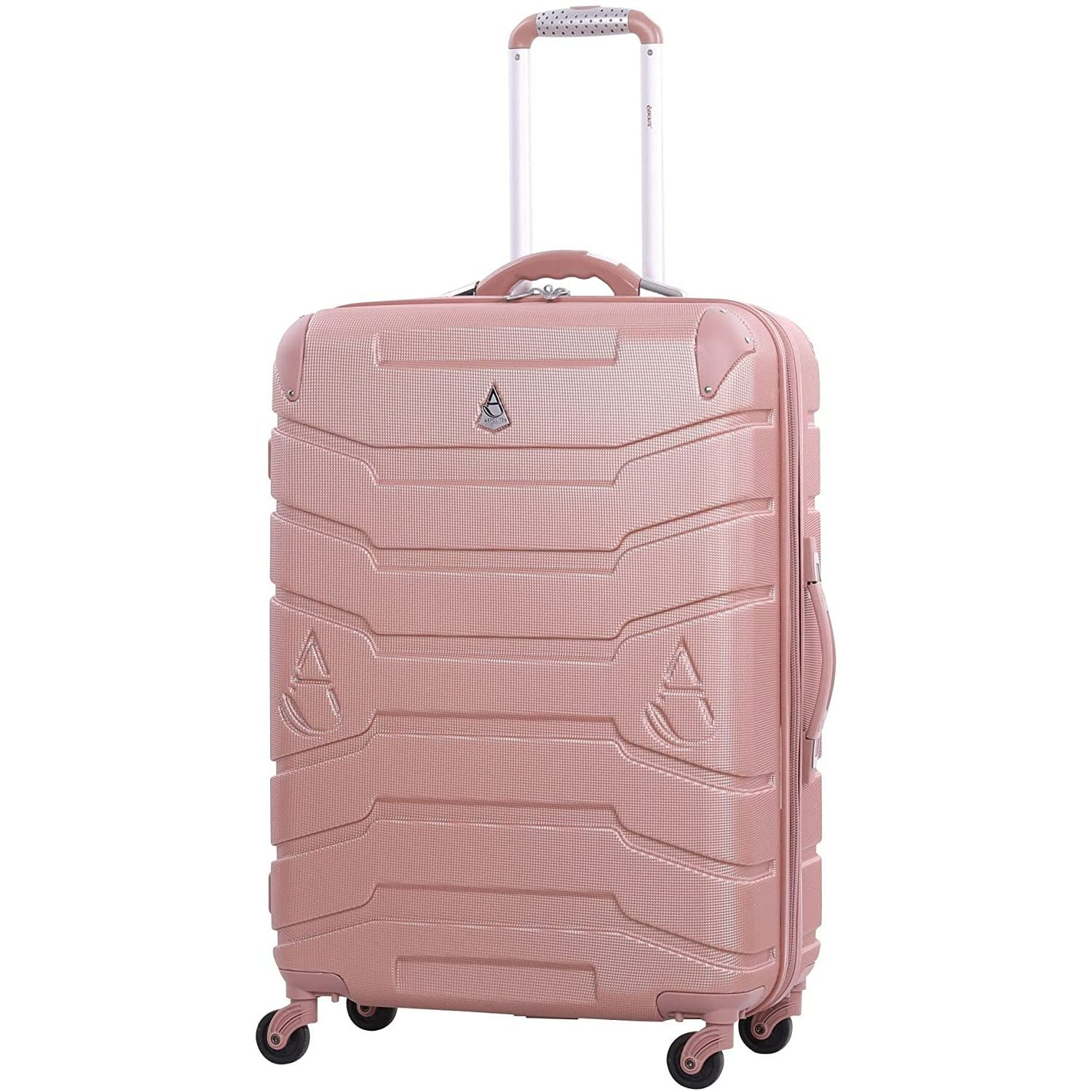 Aerolite Lightweight 4 Wheel ABS Hard Shell Travel Spinner Luggage Suitcases With Inbuilt Luggage Scale (25" & 29"), 3-Digit Combination Barrel Padlock, 5 Year Warranty (Cabin 21", Medium 25", Large 29") - Aerolite UK
