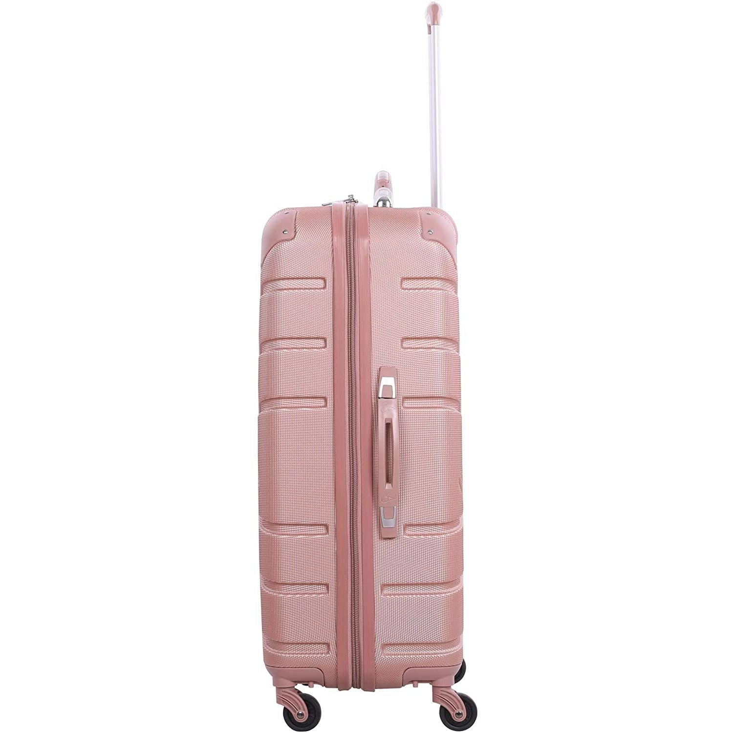 Aerolite Lightweight 4 Wheel ABS Hard Shell Travel Spinner Luggage Suitcases With Inbuilt Luggage Scale (25" & 29"), 3-Digit Combination Barrel Padlock, 5 Year Warranty (Cabin 21", Medium 25", Large 29") - Aerolite UK