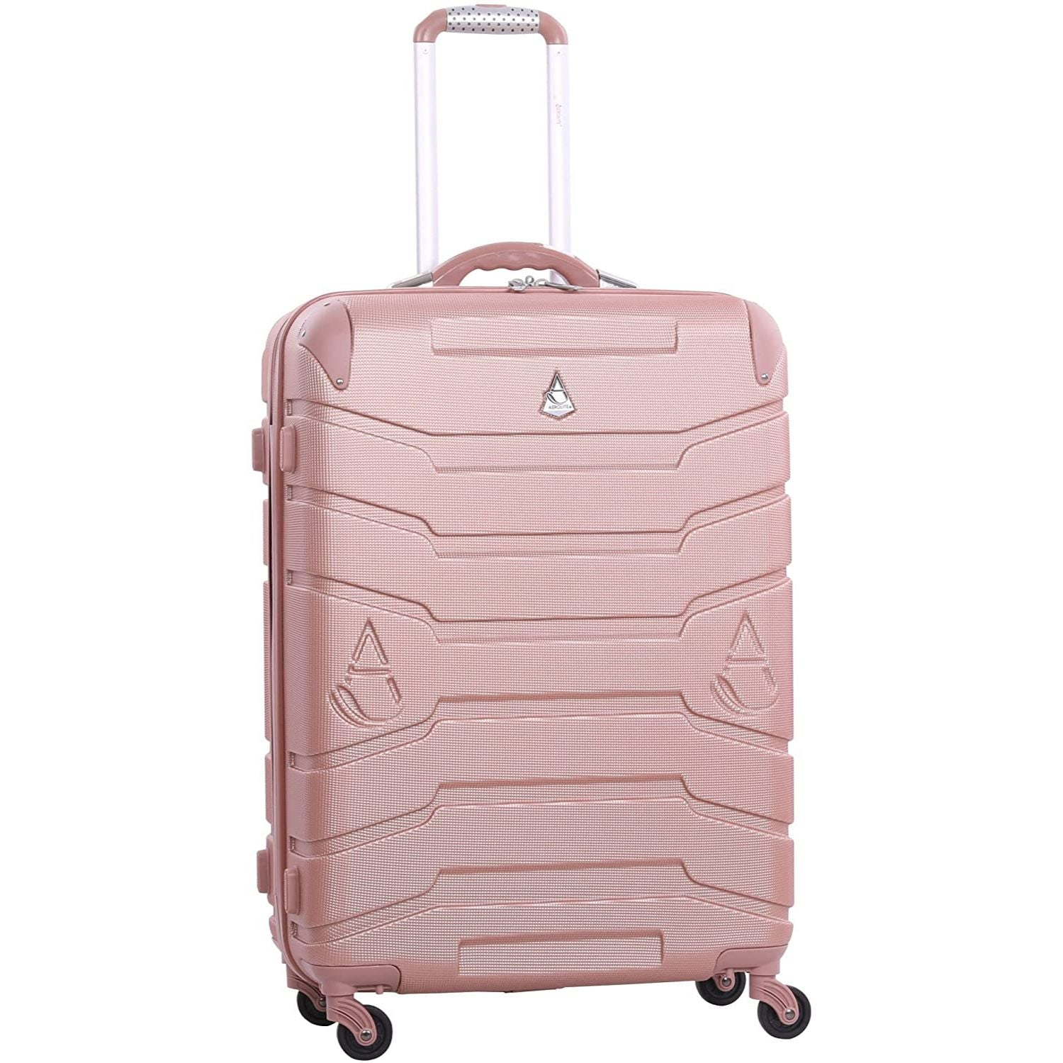 Aerolite Lightweight 4 Wheel ABS Hard Shell Travel Spinner Luggage Suitcases With Inbuilt Luggage Scale (25" & 29"), 3-Digit Combination Barrel Padlock, 5 Year Warranty (Cabin 21", Medium 25", Large 29") - Aerolite UK