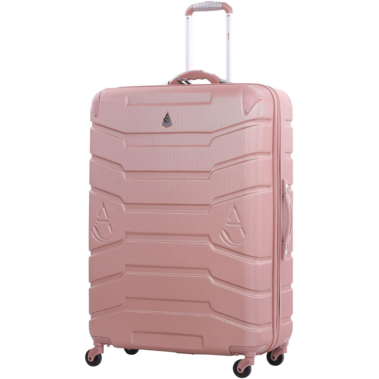 Aerolite Lightweight 4 Wheel ABS Hard Shell Travel Spinner Luggage Suitcases With Inbuilt Luggage Scale (25" & 29"), 3-Digit Combination Barrel Padlock, 5 Year Warranty (Cabin 21", Medium 25", Large 29") - Aerolite UK