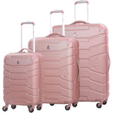 Aerolite Lightweight 4 Wheel ABS Hard Shell Travel Spinner Luggage Suitcases With Inbuilt Luggage Scale (25" & 29"), 3-Digit Combination Barrel Padlock, 5 Year Warranty (Cabin 21", Medium 25", Large 29") - Aerolite UK