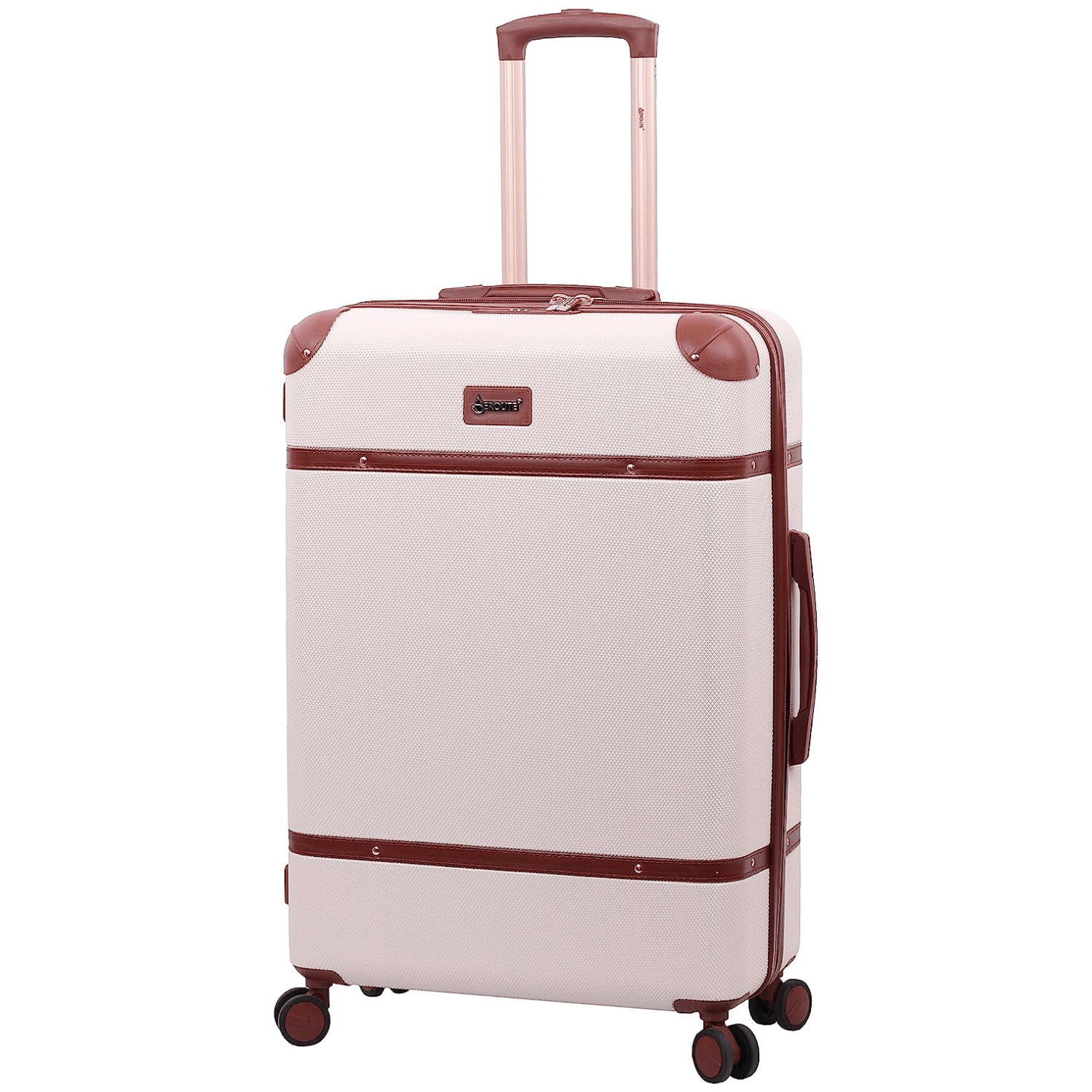 Aerolite Vintage Classic Retro Style Lightweight ABS Hard Shell Luggage With In-Built TSA Lock & Ultra Quiet Hinomoto 8-Wheels (Cabin 21", Medium 25", Large 29") - Aerolite UK