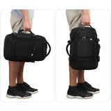 Aerolite (40x20x25cm) Backpack/Rucksack Approved for Ryanair with YKK Zippers, Built-in USB Charging Port, Black