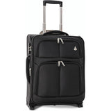 Aerolite 56x45x25cm easyJet Large Cabin, British Airways Jet2 Maximum Allowance Lightweight 2 Wheel Carry On Hand Cabin Luggage Bag Suitcase 56x45x25 with TSA Approved Lock Black