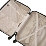 Aerolite Lightweight ABS Hard Shell Travel Hold Check in Luggage Suitcase 4 Wheels, Black