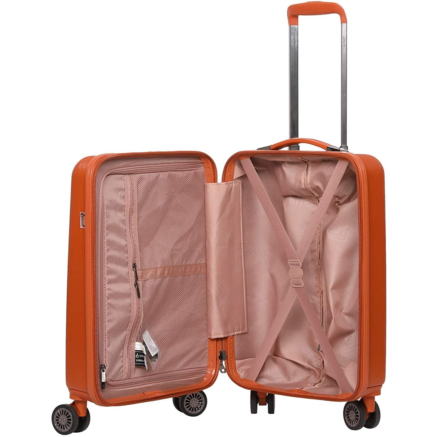 Aerolite Lightweight ABS Hard Shell 8 Wheel Complete Luggage Set (Cabin 21" + Medium 25" + Large 29"), Approved for Ryanair, easyJet, British Airways, Virgin Atlantic, Flybe and Many More