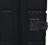 Aerolite Lightweight 4 Wheel ABS Hard Shell Spinner Luggage (21” Cabin , 25” Medium Hold, 29” Large Hold) With inbuilt USB Port (21"), Inbuilt Luggage Scale (25" & 29"), Charcoal