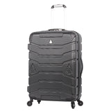 Aerolite Lightweight 4 Wheel ABS Hard Shell Spinner Luggage (21” Cabin , 25” Medium Hold, 29” Large Hold) With inbuilt USB Port (21"), Inbuilt Luggage Scale (25" & 29"), Charcoal