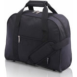 AEROLITE (40x30x15cm) British Airways Maximum, KLM, Air France, Turkish Airlines Maximum Allowance Size Holdall, Cabin Luggage Under Seat Flight Bag, Black