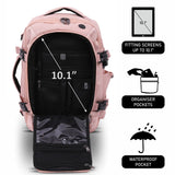 Aerolite (40x20x25cm) Backpack/Rucksack Approved for Ryanair with YKK Zippers, Built-in USB Charging Port, Black