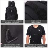 Aerolite 40x20x25 Ryanair Maximum Size Tactical Backpack Eco-Friendly Shower-Resistant Cabin Luggage Camping Hiking Trekking 20L Approved Travel Carry On Flight Rucksack with 10 Year Warranty - Aerolite UK