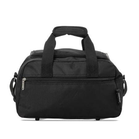 Aerolite (35x20x20cm) Hand Luggage Holdall Bag - Black (x2 Set)