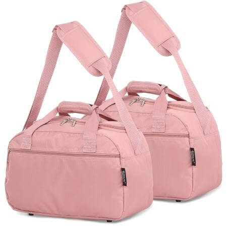 Aerolite (35x20x20cm) Hand Luggage Holdall Bag (x2 Set)
