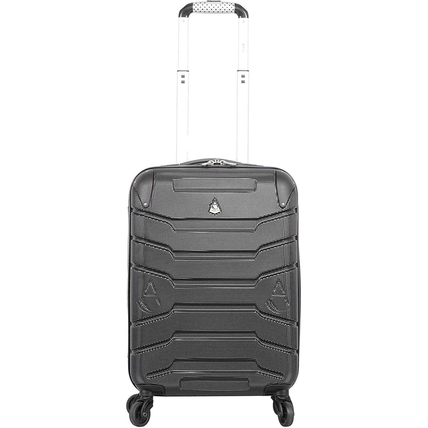 Aerolite Lightweight 4 Wheel ABS Hard Shell Spinner Luggage (21” Cabin , 25” Medium Hold, 29” Large Hold) With inbuilt USB Port (21"), Inbuilt Luggage Scale (25" & 29"), Charcoal