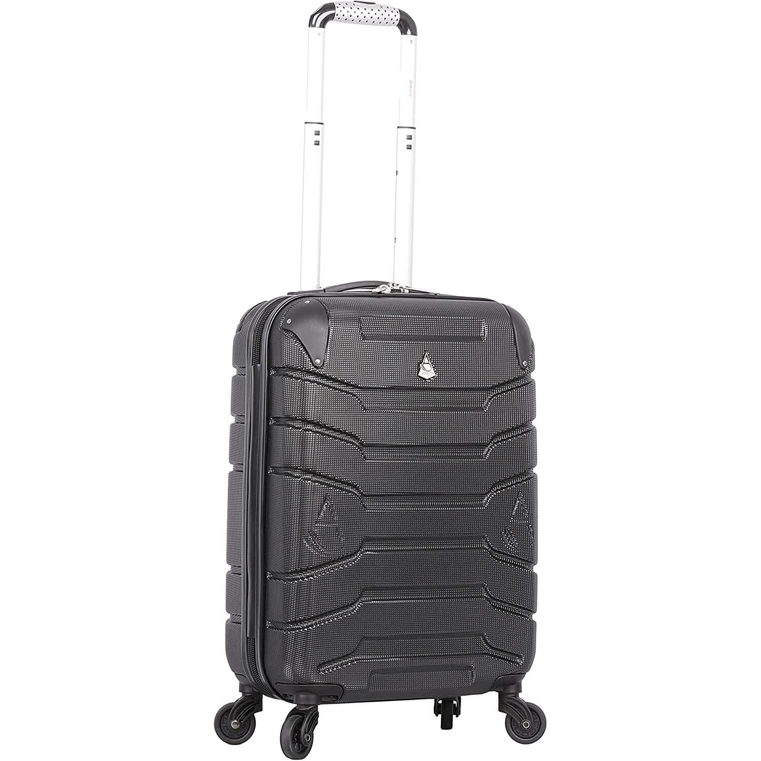 Aerolite Lightweight 4 Wheel ABS Hard Shell Spinner Luggage (21” Cabin , 25” Medium Hold, 29” Large Hold) With inbuilt USB Port (21"), Inbuilt Luggage Scale (25" & 29"), Charcoal