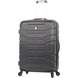 Aerolite Lightweight 4 Wheel ABS Hard Shell Spinner Luggage (21” Cabin , 25” Medium Hold, 29” Large Hold) With inbuilt USB Port (21"), Inbuilt Luggage Scale (25" & 29"), Charcoal