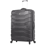 Aerolite Lightweight 4 Wheel ABS Hard Shell Spinner Luggage (21” Cabin , 25” Medium Hold, 29” Large Hold) With inbuilt USB Port (21"), Inbuilt Luggage Scale (25" & 29"), Charcoal