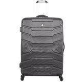 Aerolite Lightweight 4 Wheel ABS Hard Shell Spinner Luggage (21” Cabin , 25” Medium Hold, 29” Large Hold) With inbuilt USB Port (21"), Inbuilt Luggage Scale (25" & 29"), Charcoal