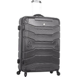 Aerolite Lightweight 4 Wheel ABS Hard Shell Spinner Luggage (21” Cabin , 25” Medium Hold, 29” Large Hold) With inbuilt USB Port (21"), Inbuilt Luggage Scale (25" & 29"), Charcoal