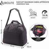 Aerolite Easyjet Maximum Size (45x36x20cm) Holdall New and Improved 2025 Cabin Luggage Under Seat Flight Bag