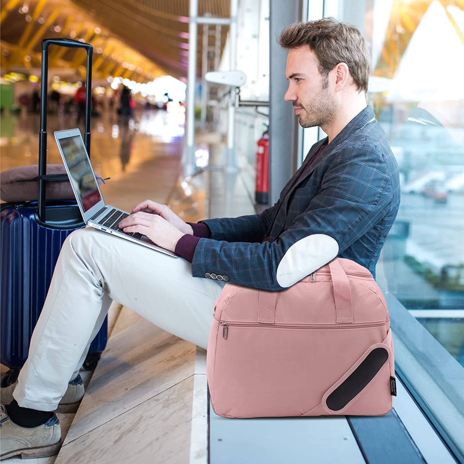 Aerolite Easyjet Maximum Size (45x36x20cm) Holdall New and Improved 2025 Cabin Luggage Under Seat Flight Bag