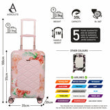 Aerolite (55x35x20cm) Premium Hard Shell Designer Cabin Suitcase, Approved For Ryanair (Priority), easyJet (plus/flexi/up front/extra legroom/large cabin upgrade), British Airways, Wizz Air, & Many More