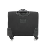Aerolite Rolling Padded Laptop Case With 4 Wheels - Fits up to 15.6", Overnight Trolley Business Hand Cabin Luggage Case Easyjet Plus/Flexi/Up Front/Extra Legroom, British Airways & Jet2 Approved Black