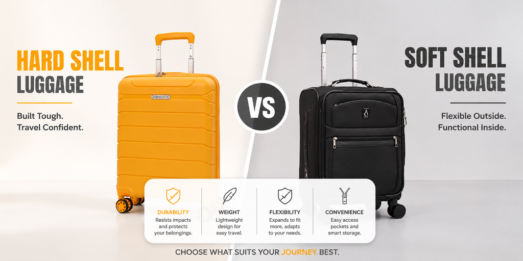 Hard Shell vs Soft Shell Luggage: Which Should You Buy?