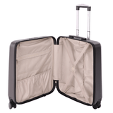 Open Aerolite suitcase showing interior compartments