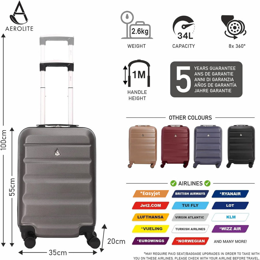 British Airways Approved Hand Cabin Hold Luggage Aerolite Luggage UK Aerolite UK