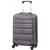 Aerolite (55x38x20cm) Emirates Max Size Hard Shell Carry On Hand Cabin Luggage Suitcase with 4 Wheels, Fits Ryanair, British Airways, easyJet & Many More