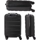 Aerolite Hard Shell Suitcase Luggage Group Travel Bundle - 2 x 21 Cabin Hand Luggage + 1 x Large 29" Hold Luggage Suitcase (3 Piece Luggage Set) - Black - Aerolite UK