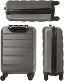 Aerolite Lightweight 55cm Hard Shell 4 Wheel Cabin Hand Luggage Suitcase 21" (55x35x20cm), Approved for Ryanair (Priority), easyJet (plus/flexi/up front/extra legroom/large cabin upgrade), British Airways, Virgin Atlantic, Flybe and More - Aerolite UK