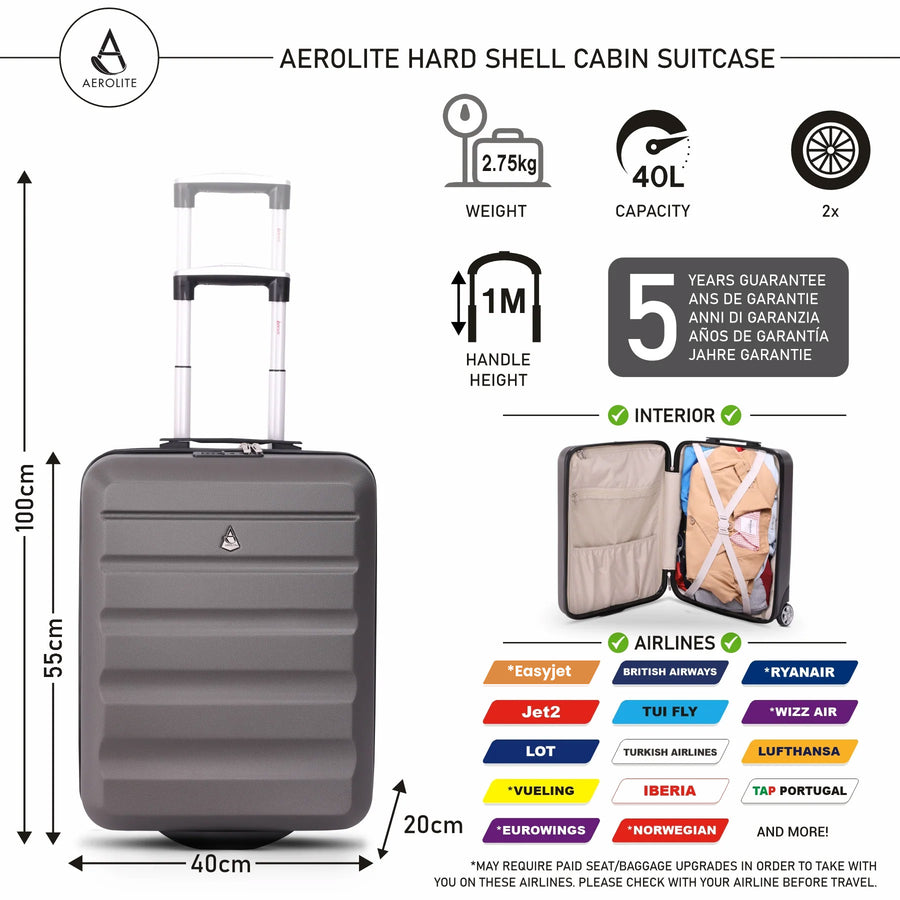 British Airways Approved Hand Cabin Hold Luggage Aerolite Luggage UK Aerolite UK