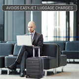 Aerolite 45x36x20cm easyJet Maximum Size Hard Shell Carry On Hand Cabin Luggage Underseat Flight Suitcase with 4 Wheels - Aerolite UK