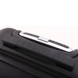 Aerolite suitcase lying flat with lock