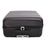 Aerolite suitcase bottom view with wheels