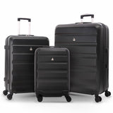 Aerolite Hard Shell 3 Piece Lightweight Suitcase Complete Luggage Set (Cabin 21" + Medium 25"+ Large 29" Hold Luggage Suitcase) - Aerolite UK