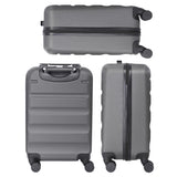 Aerolite (55x35x25cm) Hard Shell Carry On Hand Cabin Luggage Suitcase with 4 Wheels and Built - in TSA Combination Lock, Max Size for Air Europa, Air France, Alitalia, KLM & Transavia - Aerolite UK