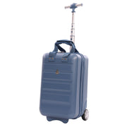 Aerolite Ryanair Approved Cabin Bag 40x20x25cm – Lightweight 2-Wheel Hard Shell Underseat Trolley with TSA Lock – Eco-Friendly Interior – Blue